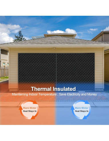Cortina Aislante Térmica LIAMST para Puerta de Garaje 2.74x2.13m