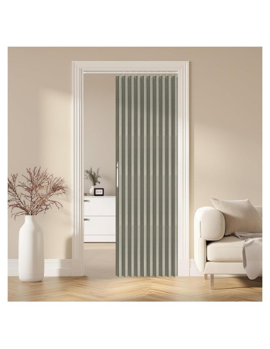 Cortina Magnética Plegable AJAZZ 100% Opaca Gris 107x198 cm