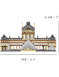 Set de Bloques de Construcción TzFioy Museo del Louvre 3377 Piezas 2