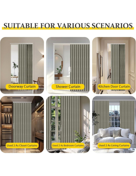 Cortina Magnética Plegable AJAZZ 100% Opaca Gris 107x198 cm