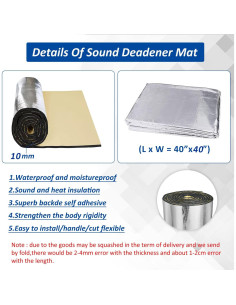 Manta Aislante Acústica y Térmica ALLWIN 101.6x101.6 cm 2