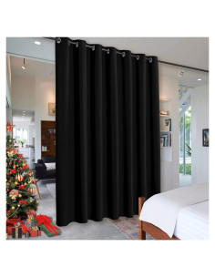 Cortina Blackout Térmica RYB HOME 254x213 cm Negra