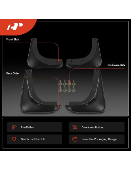 Juego Guardabarros A-Premium 4PCS para Chrysler 300 2005-2010