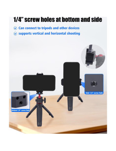 Soporte de teléfono Came-TV 84001 con zapata fría y agarre 60-80mm 2