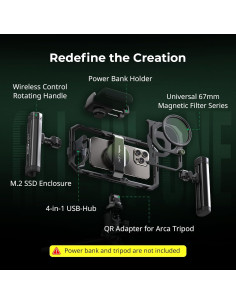 Kit de Video Móvil SmallRig 4596 con Filtro VND 67mm 2