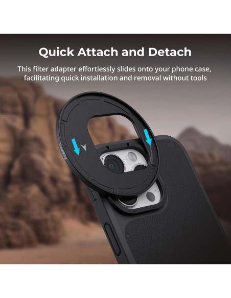 Adaptador de Filtro Magnético 67mm SmallRig 4993 para iPhone 16