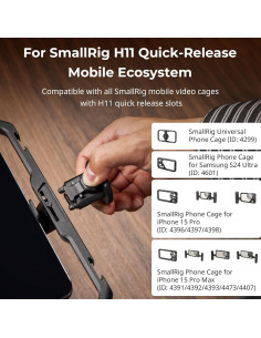 Adaptador de liberación rápida SmallRig 4609 para jaulas de teléfono 2