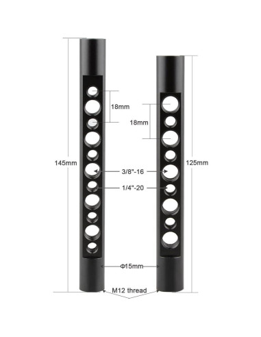 Jaula de Cámara CAMVATE con Mango de Madera para Canon y Nikon