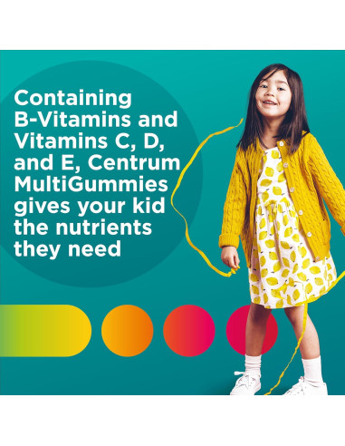 Gomitas Multivitamínicas Centrum Kids 150 Unidades Sabor Tropical