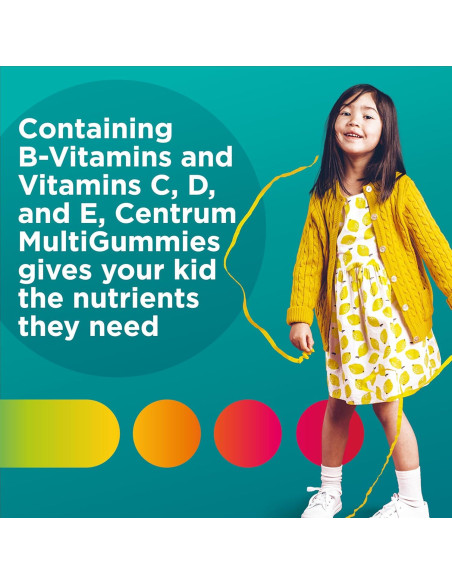 Gomitas Multivitamínicas Centrum Kids 150 Unidades Sabor Tropical Gomitas Multivitamínicas Centrum Kids 150 Unidades Sabor Tropical