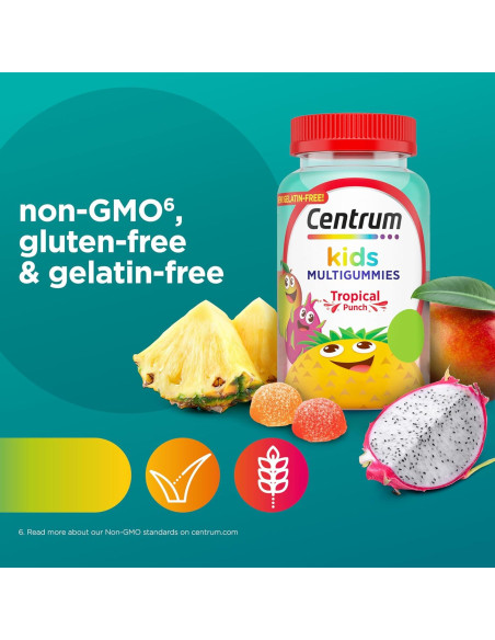 Gomitas Multivitamínicas Centrum Kids 150 Unidades Sabor Tropical Gomitas Multivitamínicas Centrum Kids 150 Unidades Sabor Tropical