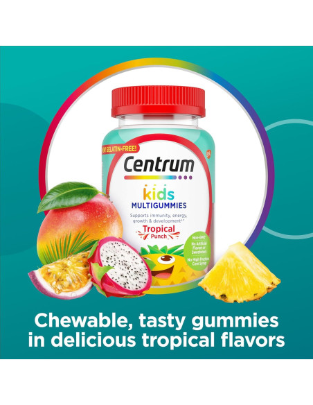 Gomitas Multivitamínicas Centrum Kids 150 Unidades Sabor Tropical Gomitas Multivitamínicas Centrum Kids 150 Unidades Sabor Tropical