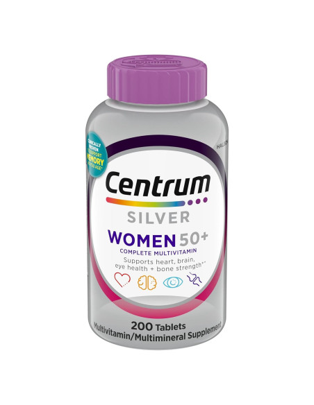 Centrum Silver Multivitamina Mujeres 50+ 200 Unidades Vitamina D3 Centrum Silver Multivitamina Mujeres 50+ 200 Unidades Vitamina D3
