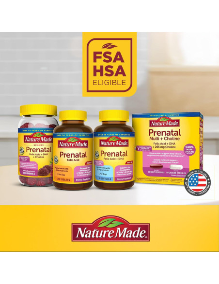 Nature Made Prenatal DHA + Ácido Fólico 110 Softgels