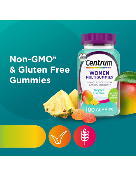 Gomitas Multivitamínicas Centrum para Mujeres 100 Unidades Gomitas Multivitamínicas Centrum para Mujeres 100 Unidades
