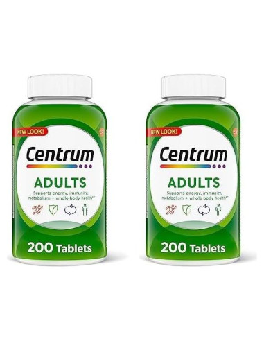 Suplemento Multivitamínico Centrum Adulto 200 Tabletas Sin OGM