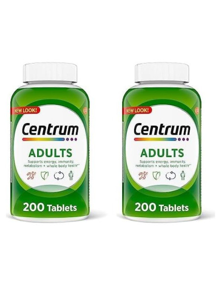 Suplemento Multivitamínico Centrum Adulto 200 Tabletas Sin OGM Suplemento Multivitamínico Centrum Adulto 200 Tabletas Sin OGM