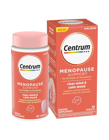 Centrum Clear Mind y Calm Mood 30 Tablets Suplemento Menopausia