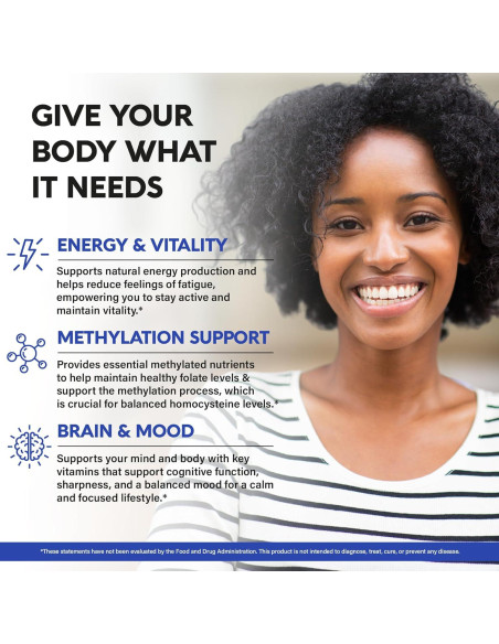 Multivitamina Metilada 9-en-1 Nutra Harmony - 120 Cápsulas