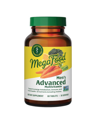 MegaFood Multivitamina Avanzada Hombres 60 Tabletas - Salud Inmunológica
