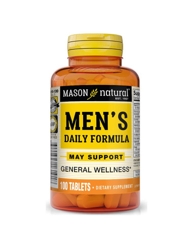 Suplemento Vitamínico Diaria Hombres Mason Natural 100 Tablets