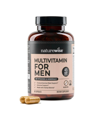 Multivitamina para Hombres NatureWise - 90 Cápsulas - Soporte Inmunológico y Salud Prostática