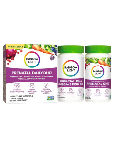 Kit de Multivitaminas Prenatales Rainbow Light 30 Tabletas