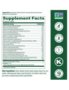 MegaFood Multivitamina Avanzada Hombres 40+ 60 Tabletas 2