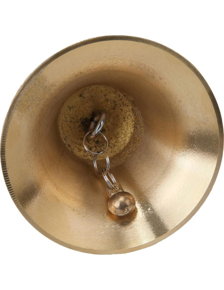 Campana de Mano de Latón Sólido 8 cm Oro