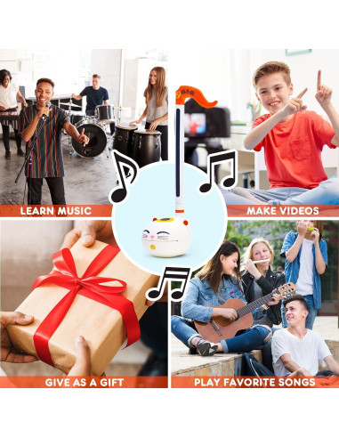 Otamatone Gato de la Suerte Maywa Denki Sintetizador 27 cm