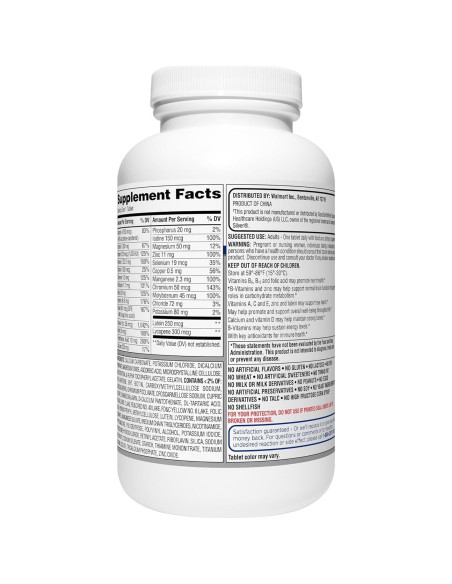 Multivitamina Completa Adultos 50+ Equate 400 Tabletas Multivitamina Completa Adultos 50+ Equate 400 Tabletas