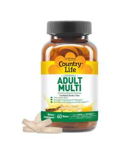 Multivitamínico Masticable Adulto Country Life Piña-Naranja 60 Tabletas