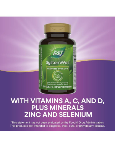 Tabletas Inmunológicas Nature's Way 90 Unidades Vitaminas A, C, D, Zinc