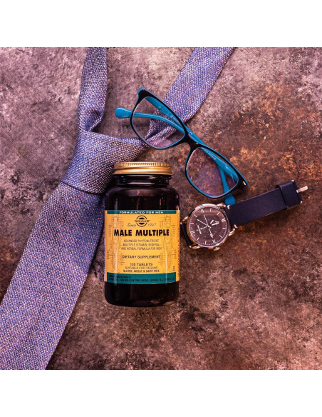 Solgar Male Multiple 180 Tabletas - Multivitamina Vegana para Hombres