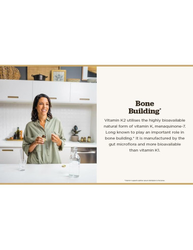 Solgar Vitamina K2 MK7 100mcg Cápsulas Vegetales 50 Conteo