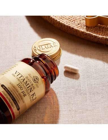 Solgar Vitamina K2 MK7 100mcg Cápsulas Vegetales 50 Conteo