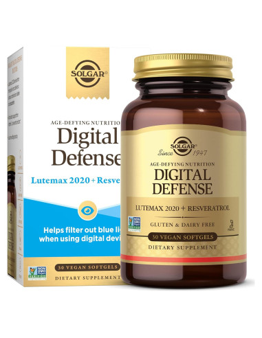 Suplemento Ocular Digital Defense Solgar 30 Cápsulas