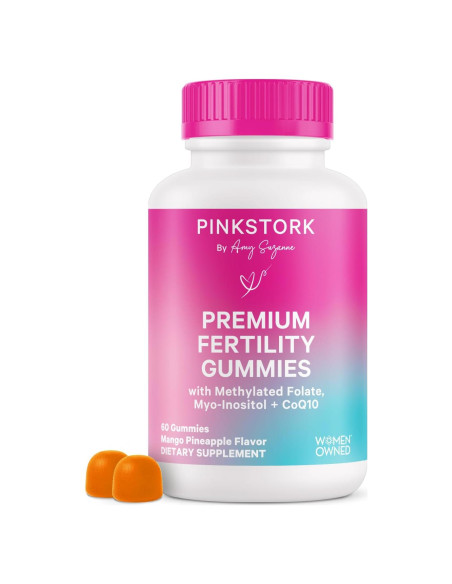 Gomitas de Fertilidad Pink Stork 60 unidades - Suplementos Prenatales