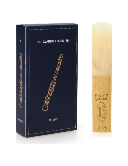 Reed de Clarinete Bb Jeeue 10PCS Fuerza 2.5 Caña Premium