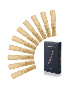 Reed de Clarinete Bb Jeeue 10PCS Fuerza 2.5 Caña Premium 2