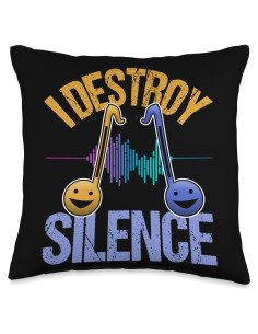 Otamatone Almohada Cuadrada 40x40 cm Multicolor