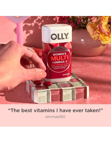 OLLY Multivitaminas Suaves para Mujeres 60 Unidades Omega-3