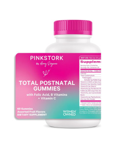 Gomitas Postnatales Pink Stork - Multivitamínico 60 Unidades