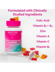 Gomitas Postnatales Pink Stork - Multivitamínico 60 Unidades 2