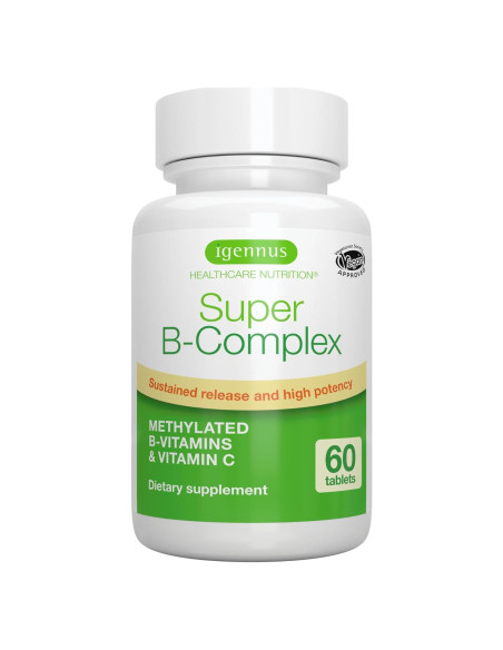 Suplemento Vitaminas B Metiladas Igennus 60 Tabletas Veganas Suplemento Vitaminas B Metiladas Igennus 60 Tabletas Veganas