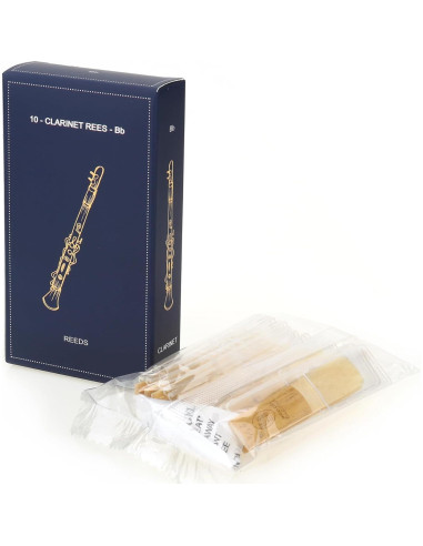 Reed de Clarinete Bb Jeeue 10PCS Fuerza 2.5 Caña Premium