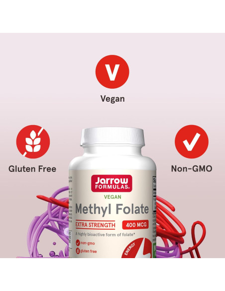 Suplemento Dietético Jarrow Folato Metílico 400 mcg 60 Cápsulas Suplemento Dietético Jarrow Folato Metílico 400 mcg 60 Cápsulas