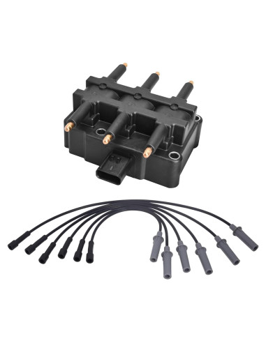 Bobina de Encendido ENA + Cables de Bujía para Dodge/VW