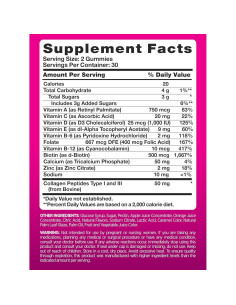 Gomitas Multivitamínicas PINK para Mujeres con Colágeno 100g 2