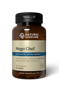 Mega-Chel Nature's Sunshine 120 Tabletas Suplemento Mineral